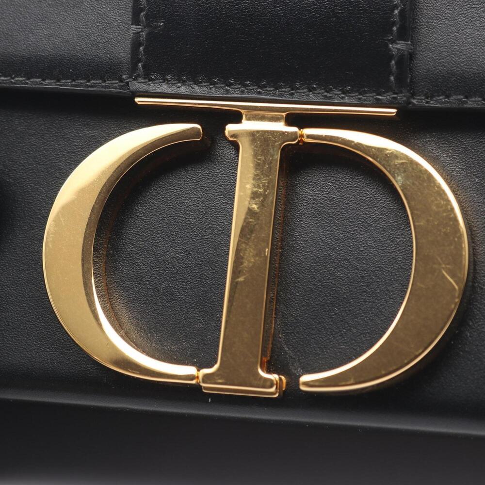 CHRISTIAN DIOR Black Leather Shoulder Bag - Picture 9 of 10